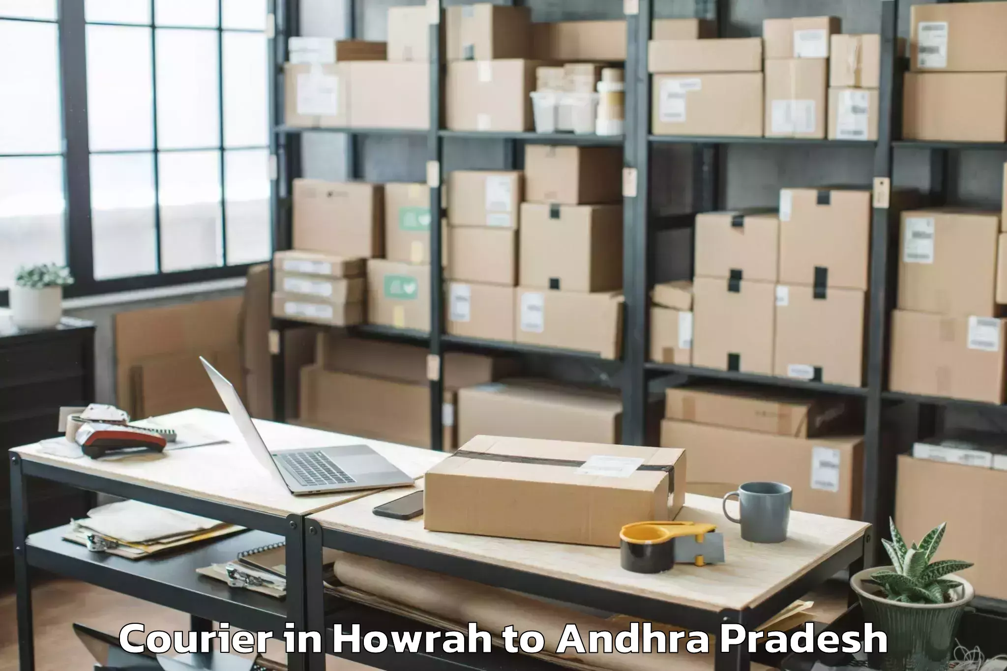 Reliable Howrah to Peddakadabur Courier